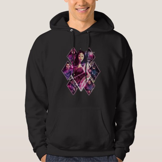 Justice League | Diamond Galactic Group Panels Hoodie (Voorkant)