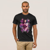 Justice League | Diamond Galactic Group Panels T-shirt (Voorkant volledig)