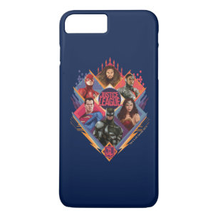 Justice League   Diamond Hatch Group Badge iPhone 8 Plus / 7 Plus Hoesje