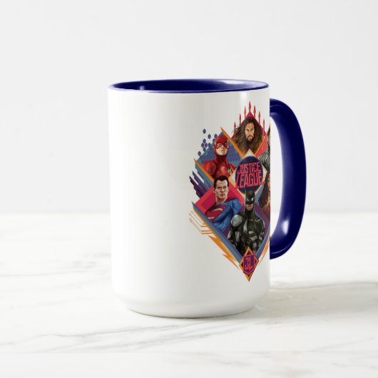 Justice League | Diamond Hatch Group Badge Mok (Voorkant rechts)