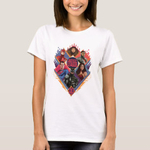 Justice League Diamond Hatch Group Badge T-shirt