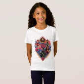 Justice League | Diamond Hatch Group Badge T-shirt (Voorkant volledig)