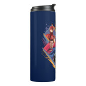 Justice League | Diamond Hatch Group Badge Thermosbeker (Gedraaid links)