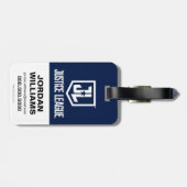 Justice League | Gestolen teamsymbolen Lineup Bagagelabel (Achterkant horizontaal)