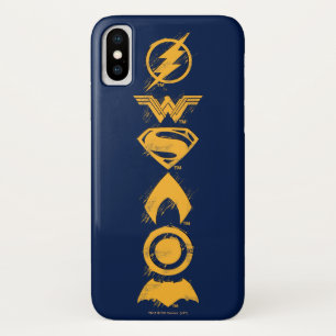 Justice League   Gestolen teamsymbolen Lineup iPhone X Hoesje