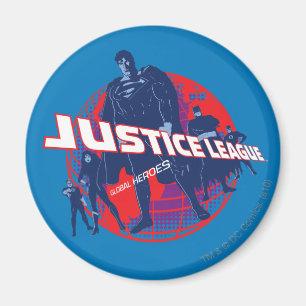 Justice League Global Heroes en Wereldbol Magneet