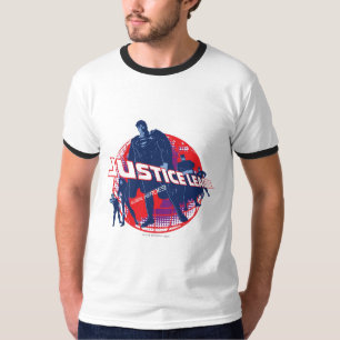 Justice League Global Heroes en Wereldbol T-shirt