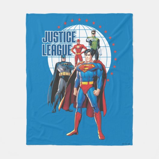 Justice League Global Heroes Fleece Deken (Voorkant)