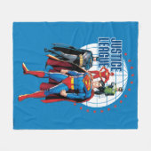 Justice League Global Heroes Fleece Deken (Voorkant (Horizontaal))