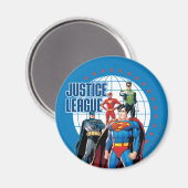 Justice League Global Heroes Magneet (Voorkant / Achterkant)