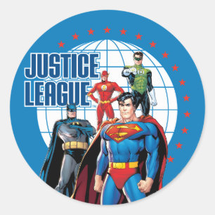 Justice League Global Heroes Ronde Sticker