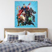 Justice League - Groep 2 Canvas Afdruk (Insitu (Slaapkamer))