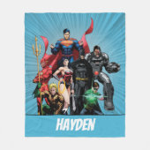 Justice League - Groep 2 Fleece Deken (Voorkant)