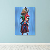 Justice League - Groep 3 Canvas Afdruk (Insitu (Houten vloer))