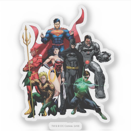 Justice League - Group Sticker (Voorkant)