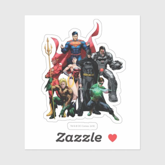 Justice League - Group Sticker (Vel)