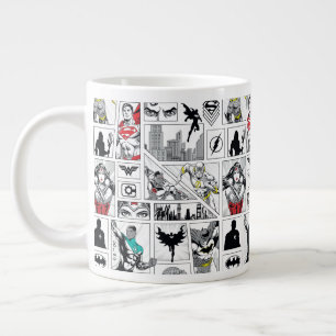 Justice League Heldhaftig Paneel Patroon Extra Grote Beker