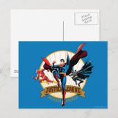 Justice League Heroes United Briefkaart (Voorkant / Achterkant)
