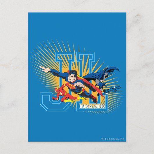 Justice League Heroes United Briefkaart (Voorkant)