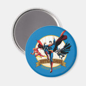 Justice League Heroes United Magneet (Voorkant / Achterkant)