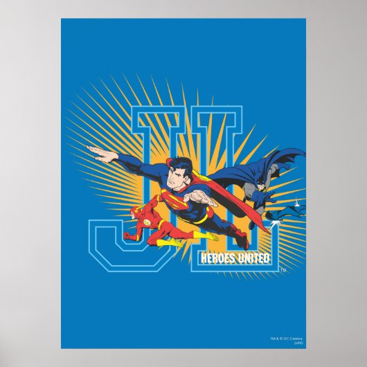 Justice League Heroes United Poster (Voorkant)