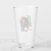 Justice League "Heroic Feestdagen!" Glas (Achterkant)