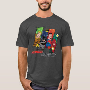 Justice League "Heroic Feestdagen!" T-shirt
