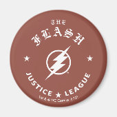 Justice League | Het Flash Retro Lightning Embleem Magneet (Voorkant)