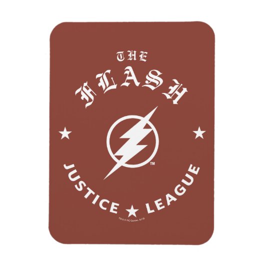 Justice League | Het Flash Retro Lightning Embleem Magneet (Verticaal)