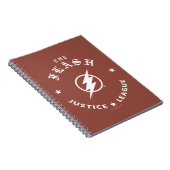 Justice League | Het Flash Retro Lightning Embleem Notitieboek (Rechterzijde)