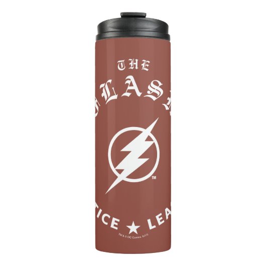 Justice League | Het Flash Retro Lightning Embleem Thermosbeker (Voorkant)