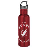 Justice League | Het Flash Retro Lightning Embleem Waterfles (Voorkant)