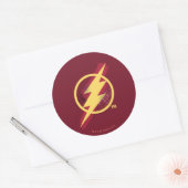 Justice League | Het Symbool van de Flits van de B Ronde Sticker (Envelop)
