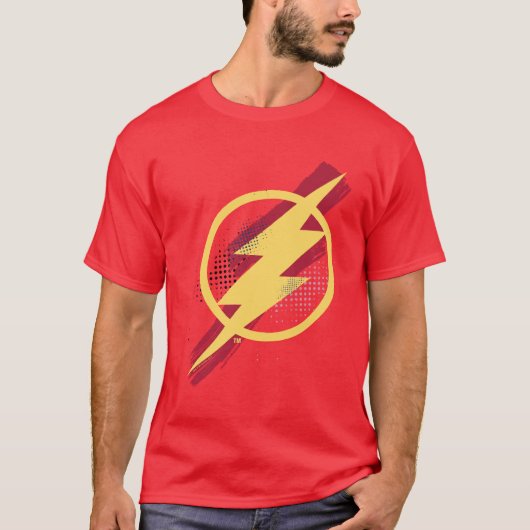 Justice League | Het Symbool van de Flits van de B T-shirt (Voorkant)