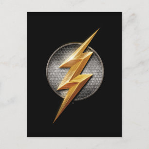 Justice League Het symbool van de metalen bouten Briefkaart