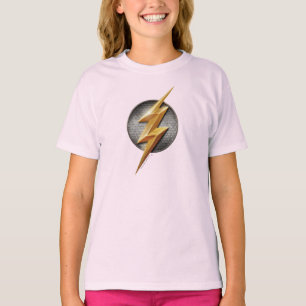 Justice League Het symbool van de metalen bouten T-shirt