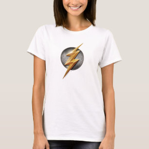 Justice League Het symbool van de metalen bouten T-shirt
