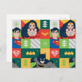 Justice League Holiday Collage Feestdagenkaart (Voorkant / Achterkant)