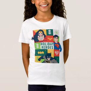 Justice League Holiday Collage T-shirt
