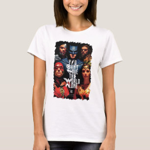 Justice League Je kunt de wereld niet alleen red T-shirt