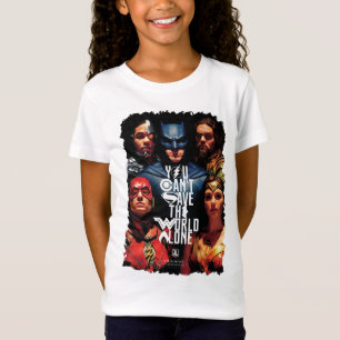 Justice League Je kunt de wereld niet alleen red T-shirt