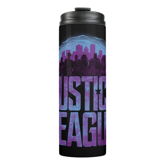 Justice League | Justice League City Silhouette Thermosbeker (Voorkant)