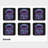 Justice League | Justice League City Silhouette Vierkante Sticker (Vel)