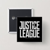 Justice League | Justice League Logo Vierkante Button 5,1 Cm (Voorkant /achterkant)