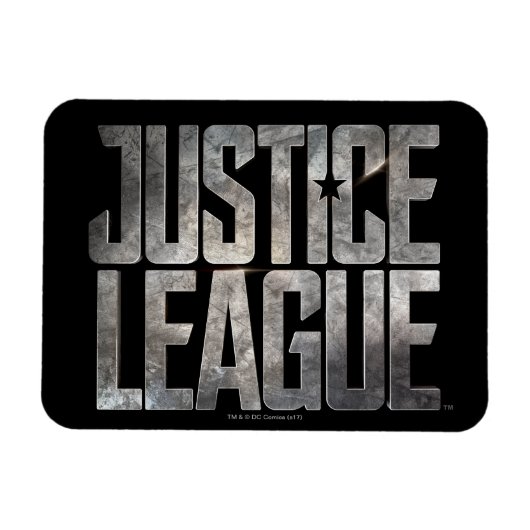 Justice League | Justice League Metallic Logo Magneet (Horizontaal)