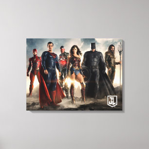 Justice League Justice League on Battlefield Canvas Afdruk