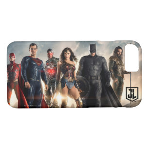 Justice League   Justice League on Battlefield iPhone 8/7 Hoesje