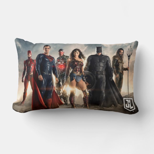 Justice League | Justice League on Battlefield Kussen (Voorkant)