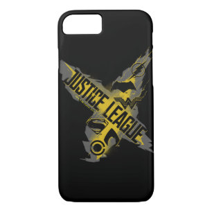 Justice League   Justice League & Team Symbols iPhone 8/7 Hoesje