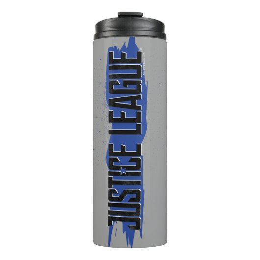 Justice League | Logo Blue Stroke Justice League Thermosbeker (Voorkant)